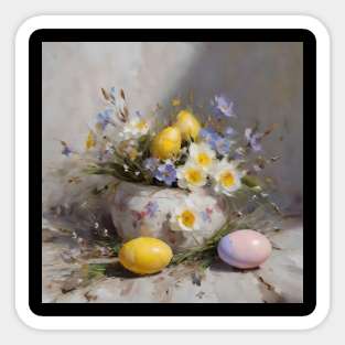 Easter Scene Study Sticker